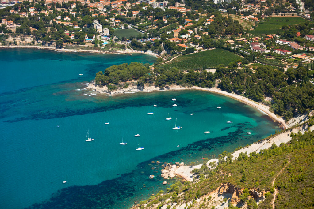 Beaches in Cassis, France