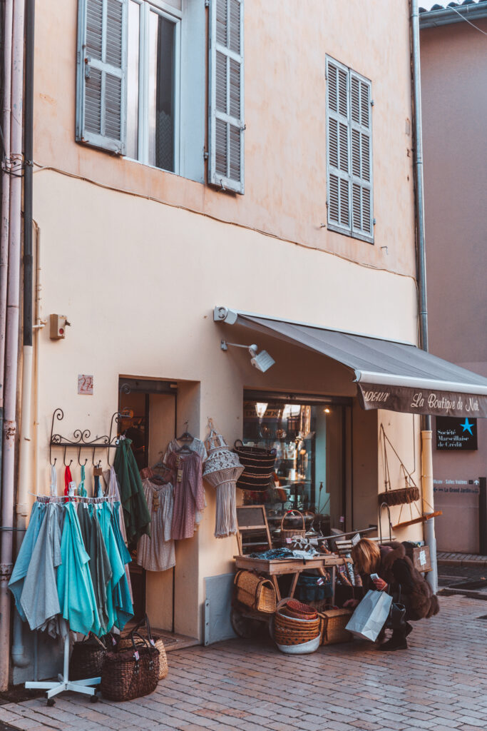 Shopping in Cassis, France