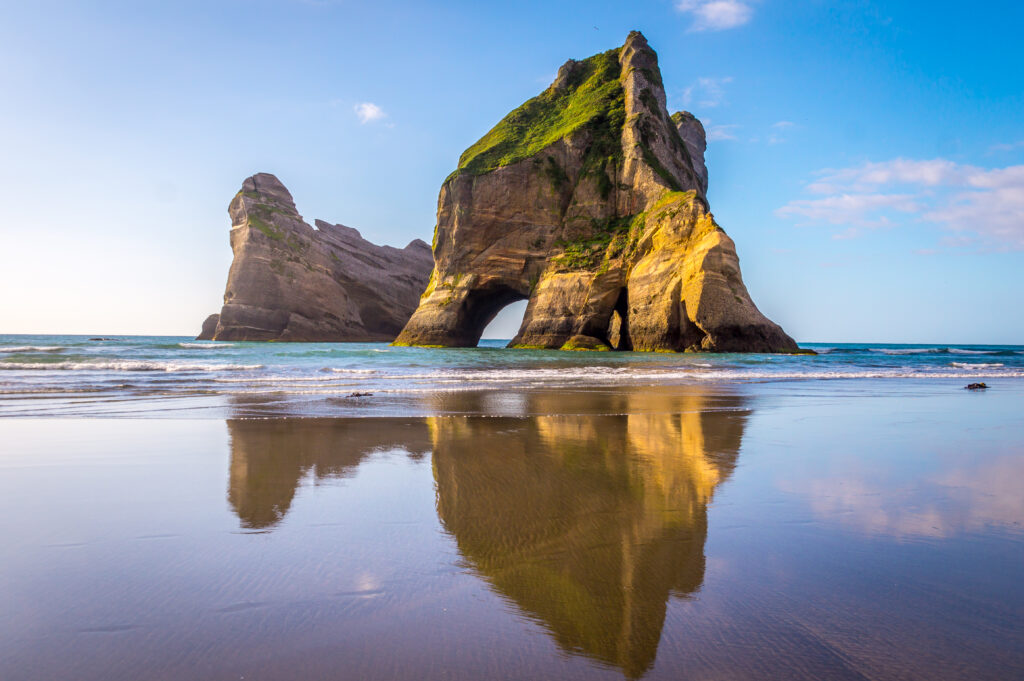 Wharariki Beach, New Zealand.