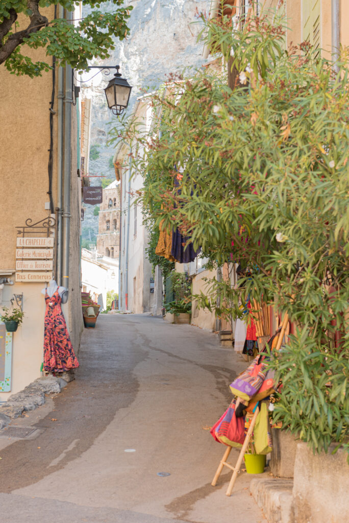 Moustiers-Sainte-Marie village centre, France