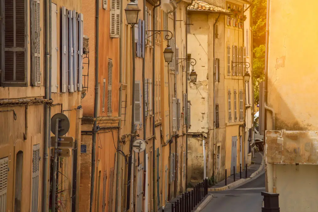 The streets of Aix en Provence France
