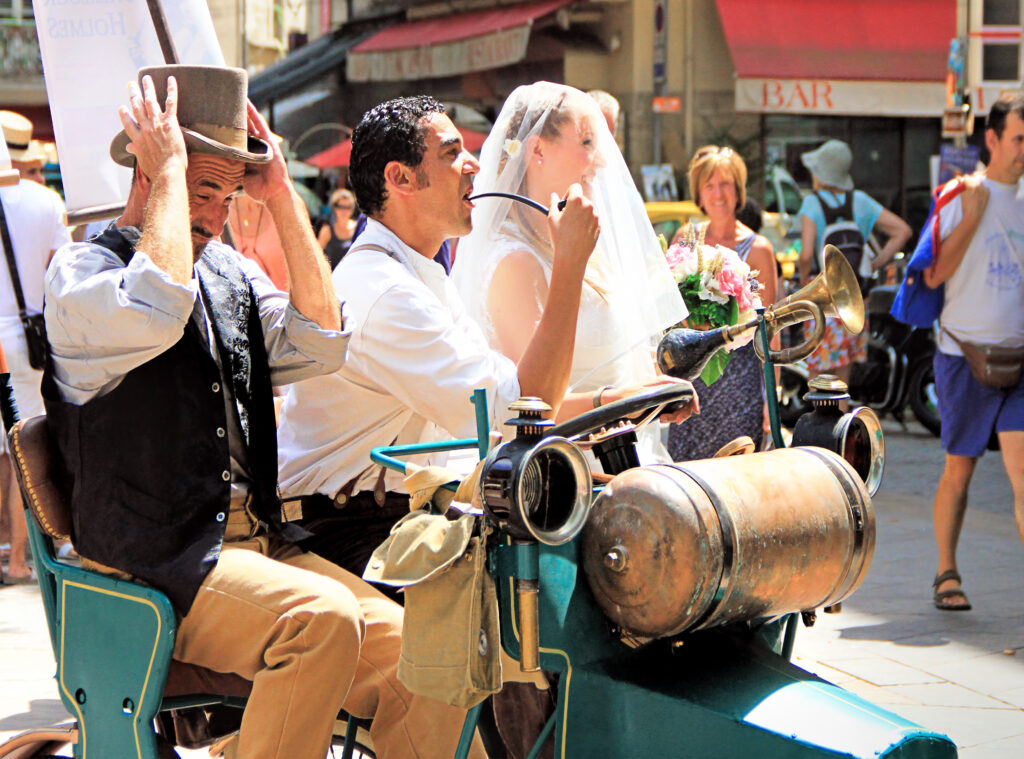 Performers at the Avignon festival in France