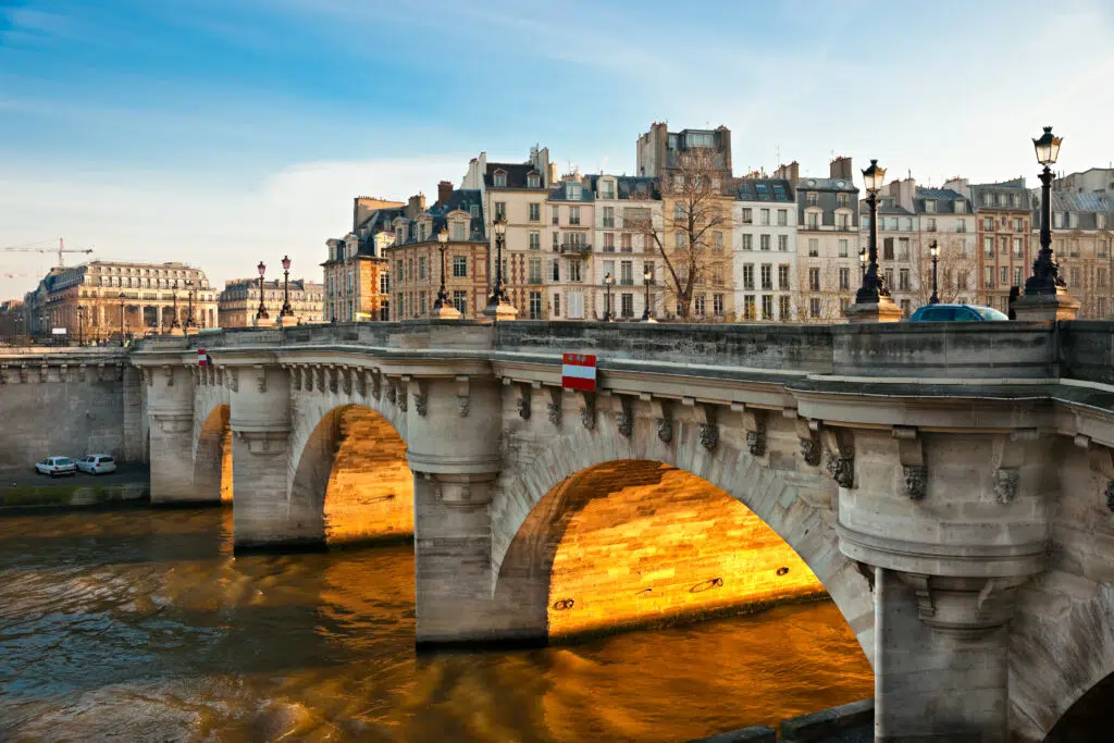 Pont neuf in Paris, France. Self-Guided walking tour of Paris