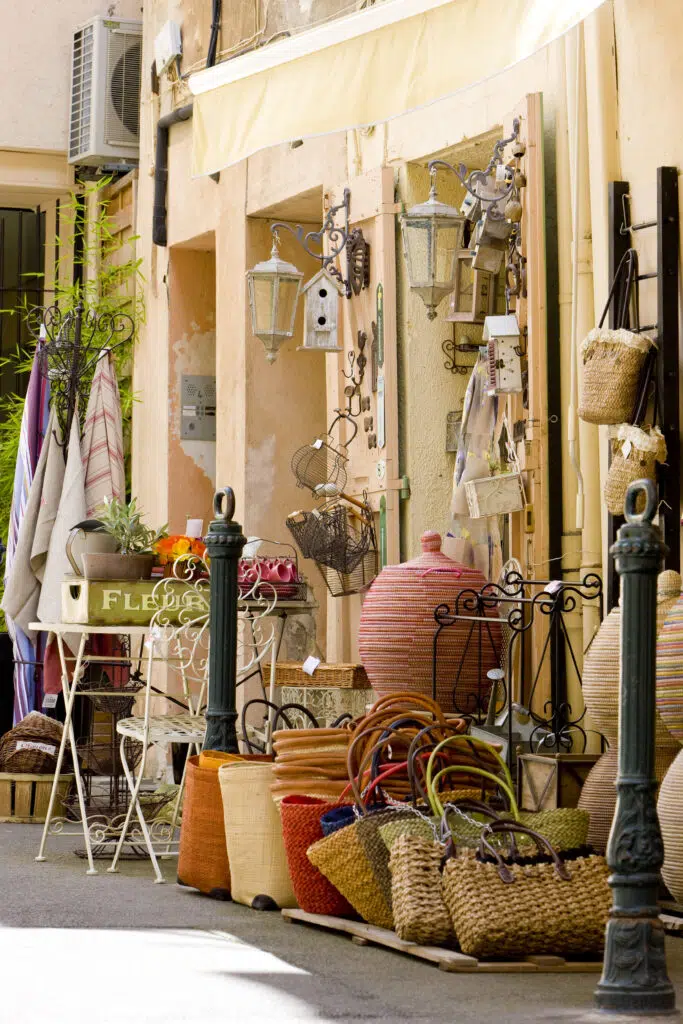 Shopping streets in Aix-en-Provence, France