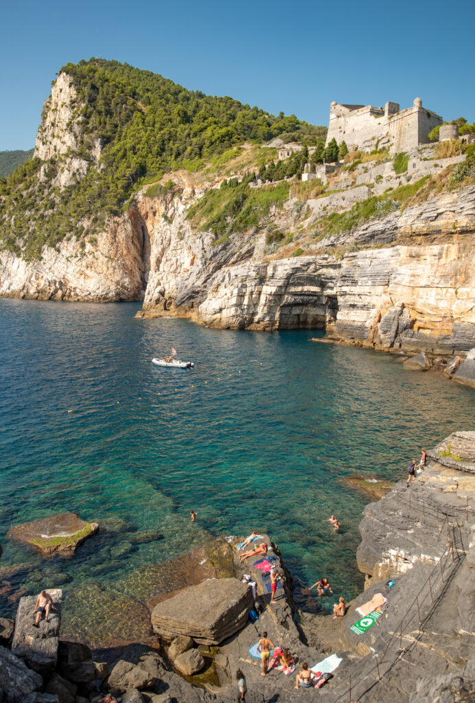 Byron's Grotto in Portovenere Italy