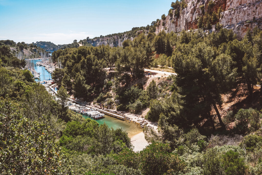 boat tour of the calanques