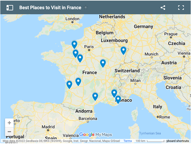 france top places to visit