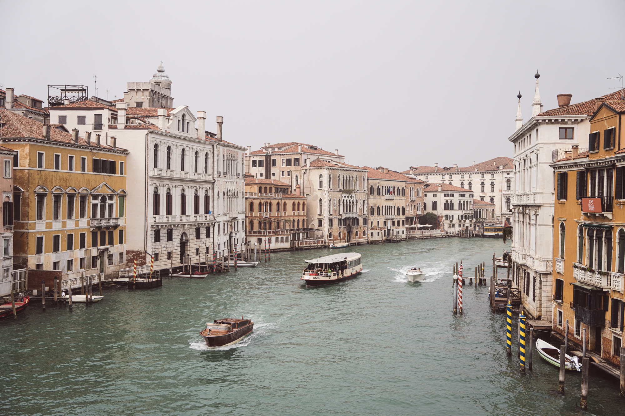 VENICE ITALY VENICE Vaporetto or waterbus carrying tourists and